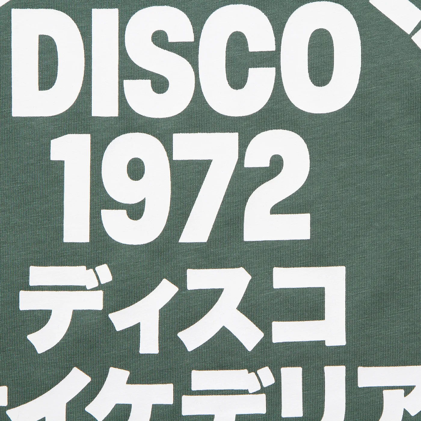 1972 Psychedelic Disco Back Print - Tshirt - Green