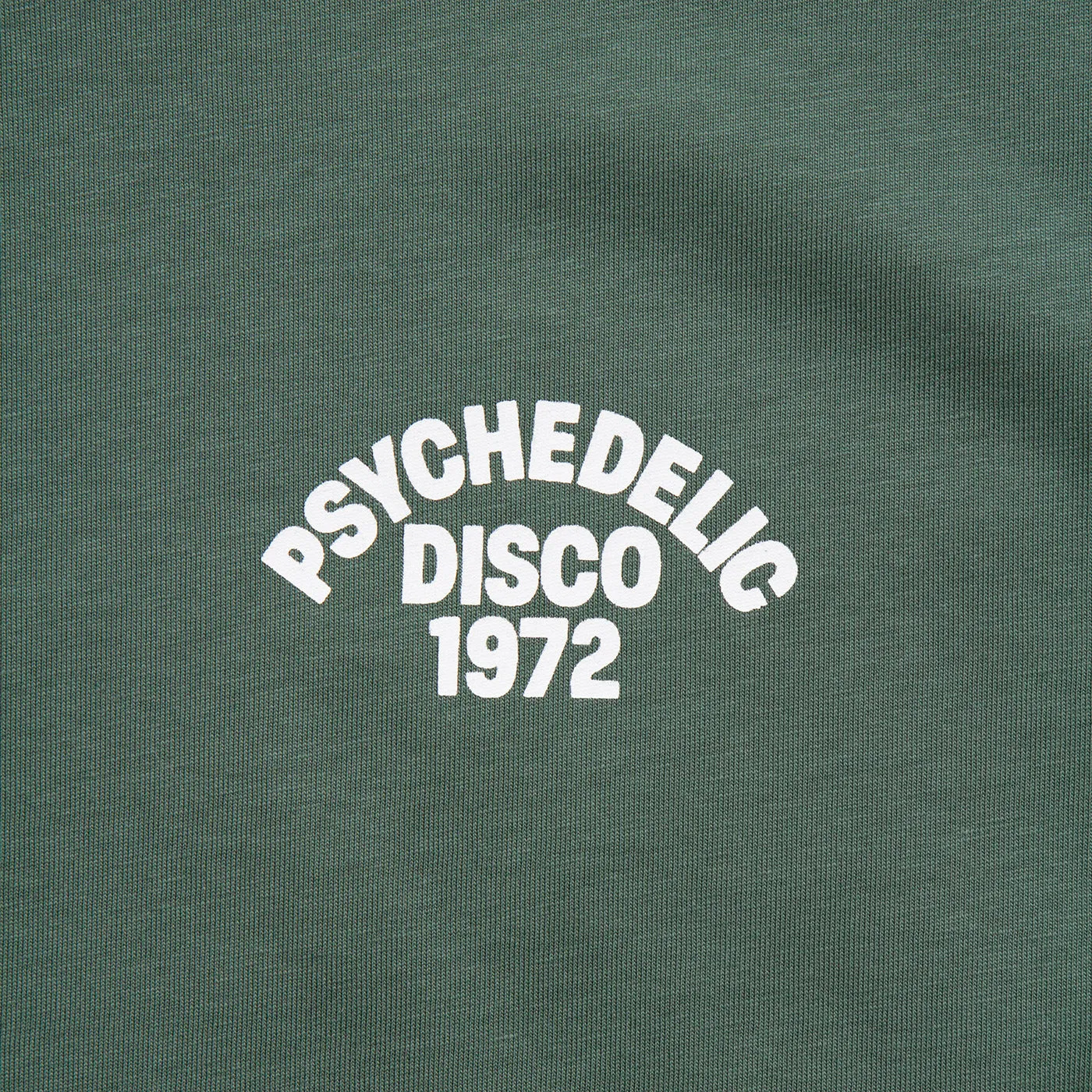 1972 Psychedelic Disco Back Print - Tshirt - Green