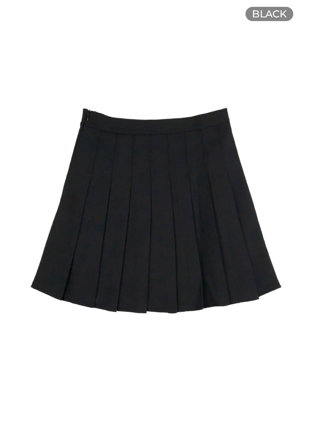 A-Line Pleated Mini Skirt OL411