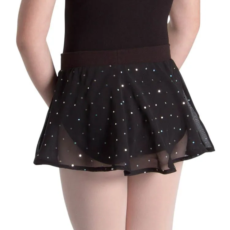 A55161G - Bloch Olesia Sequin Spotted Girls Skirt