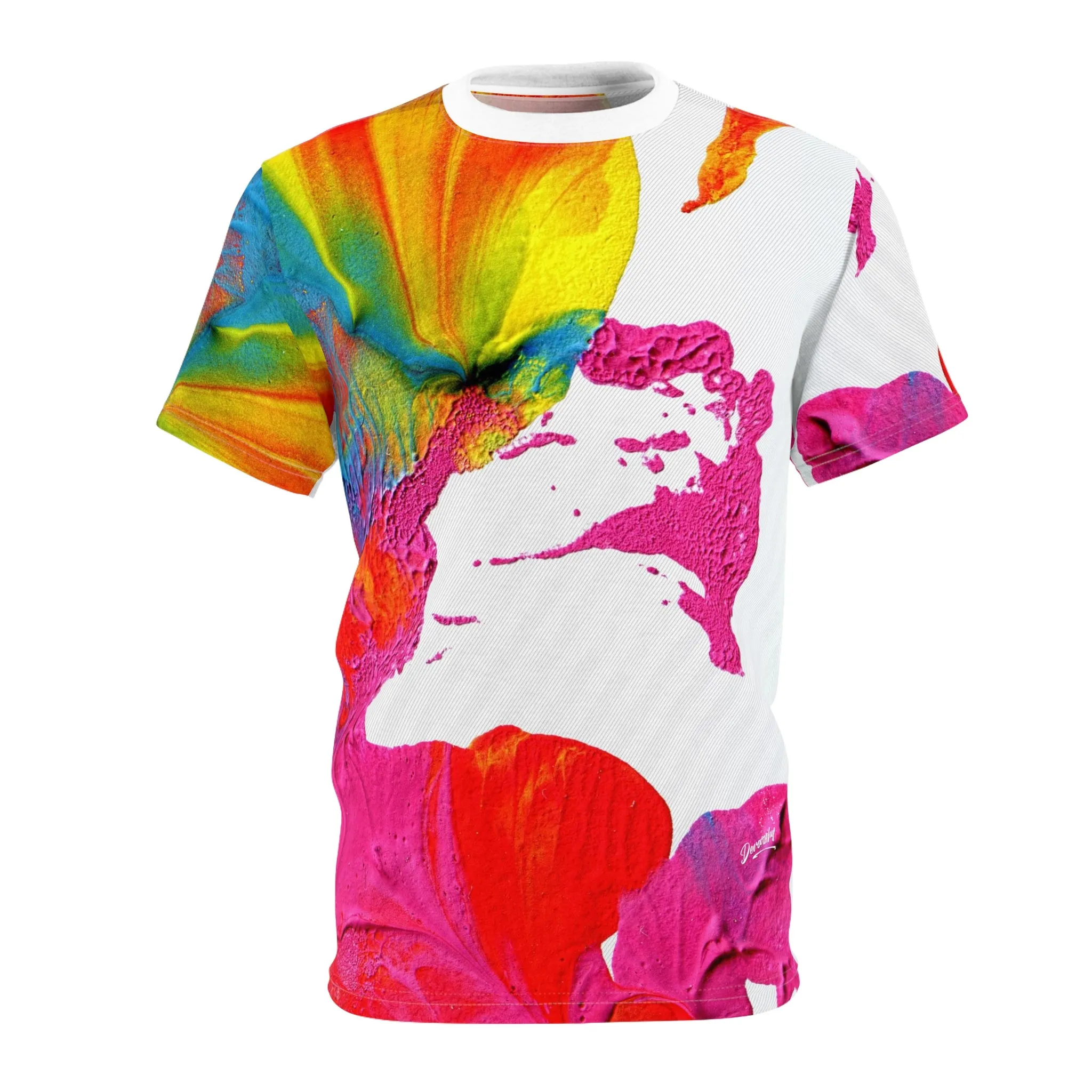 Abstract Paint T-Shirt Unisex All Over Print Tee Colorful Unisex T-Shirt | 1003