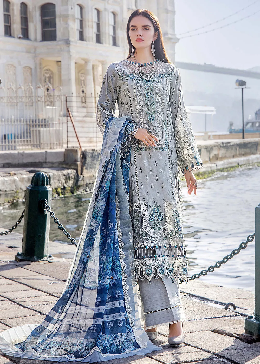 Adan's Libas Embroidered Lawn 2024 by Irha Zia | 5554