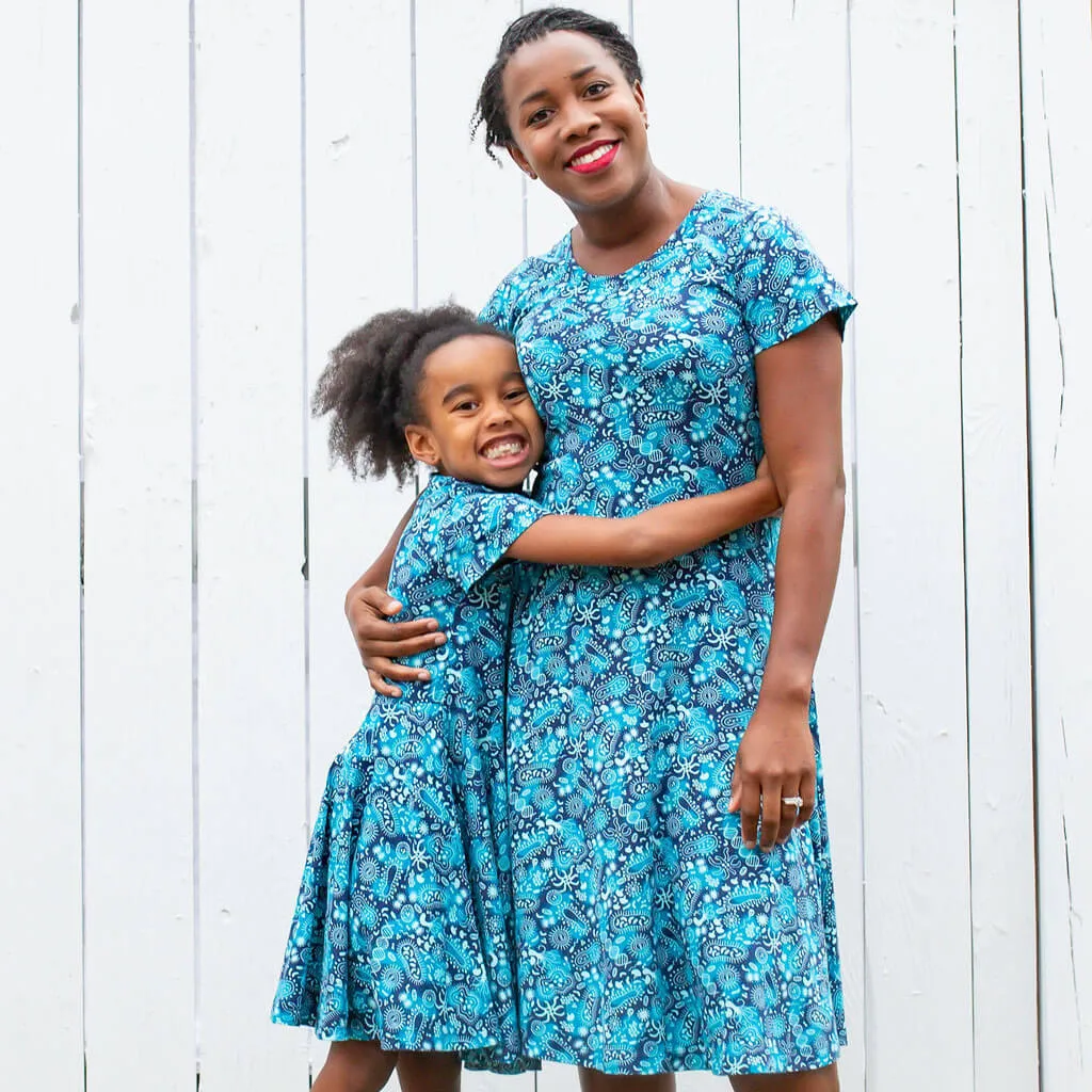 Adult Microbes A-Line Dress with Pockets