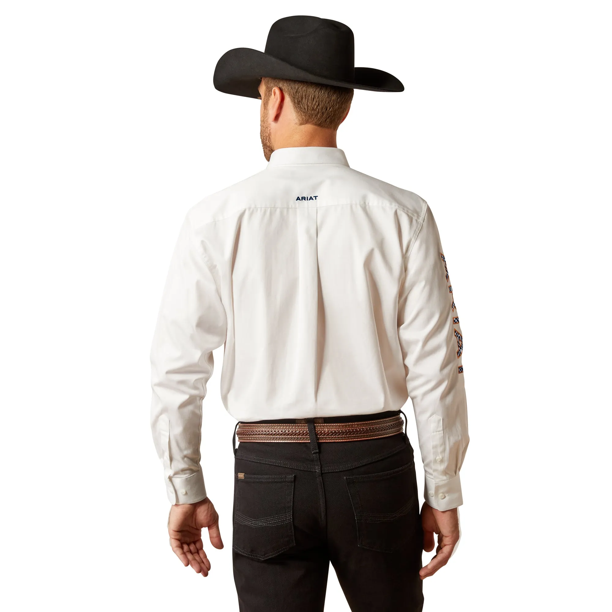 Ariat Men's Logo Twill Shirt White