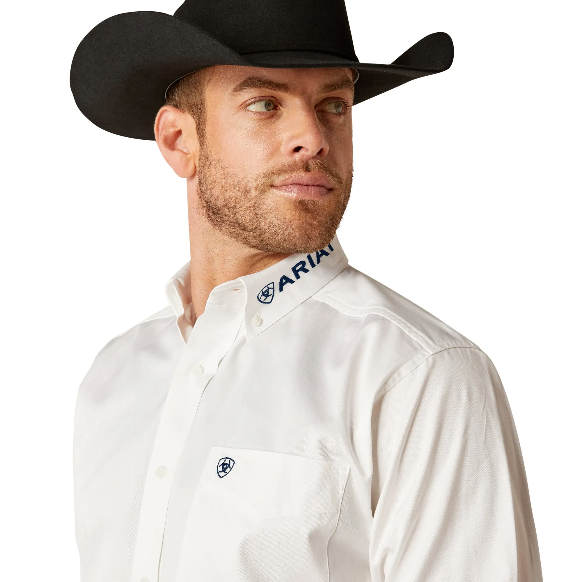 Ariat Men's Logo Twill Shirt White