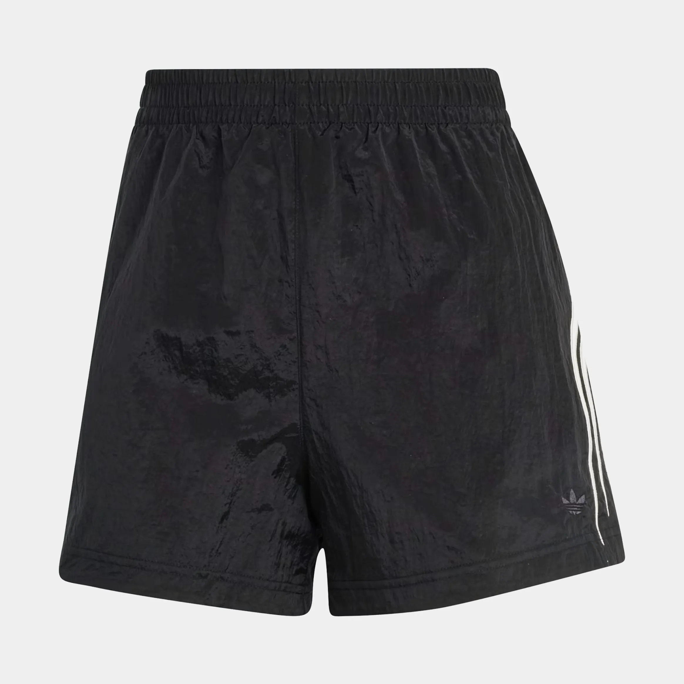 Atlanta Cut Line Nylon Womens Shorts (Black/White)