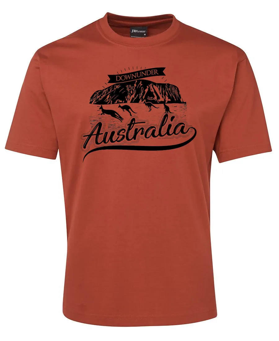 Australia Downunder Uluru Adults T-Shirt (Various Colours)