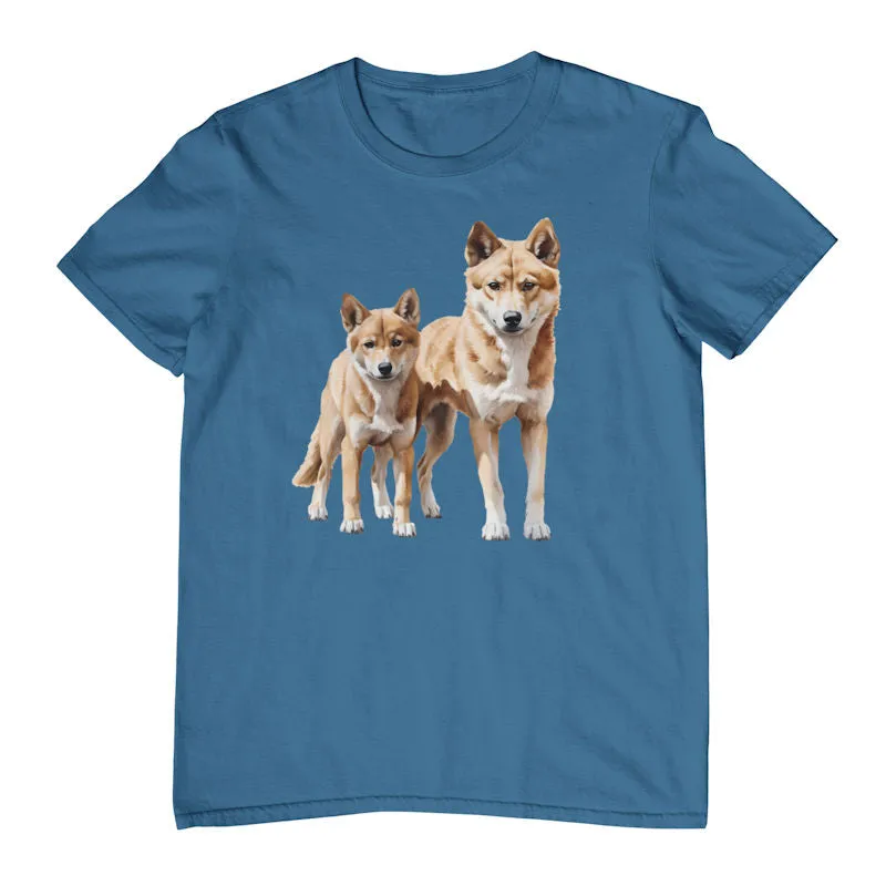 Australian Dingo Pair Adults T-Shirt (Various Colours)