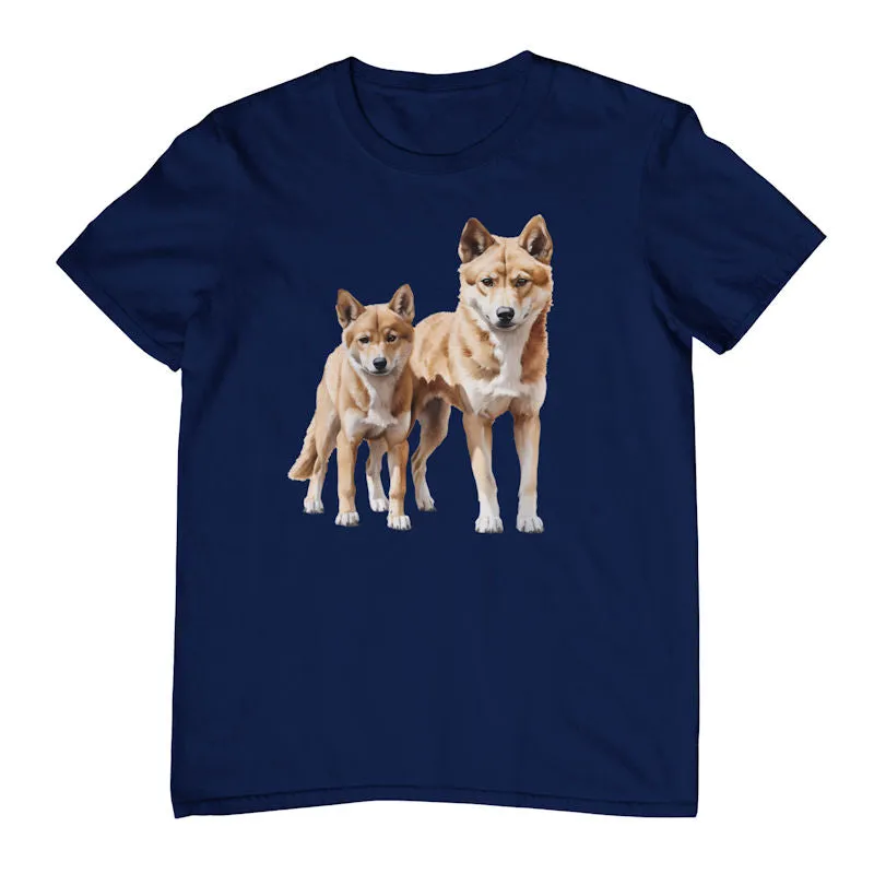 Australian Dingo Pair Adults T-Shirt (Various Colours)