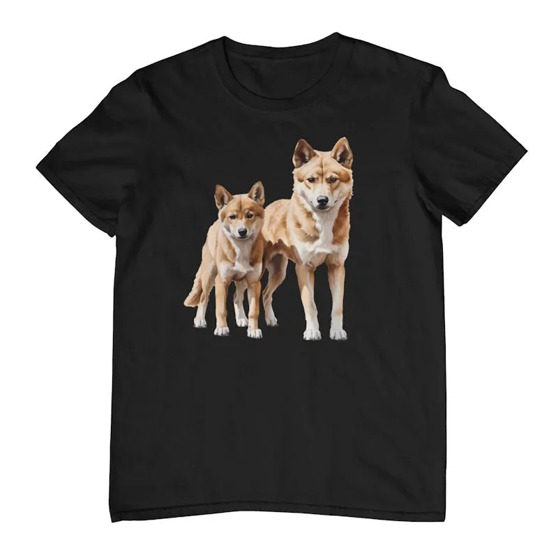 Australian Dingo Pair Adults T-Shirt (Various Colours)