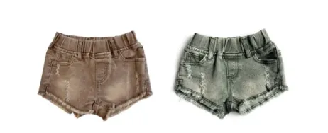 Baja Cut Off Denim Shorties