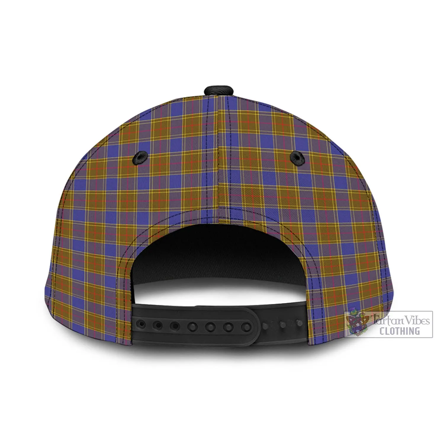 Balfour Tartan Classic Cap with Family Crest In Me Style