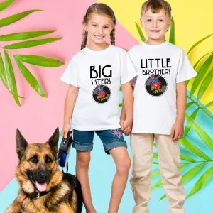 Big Sisters Rock Little Brothers Roll Sibling T-Shirts