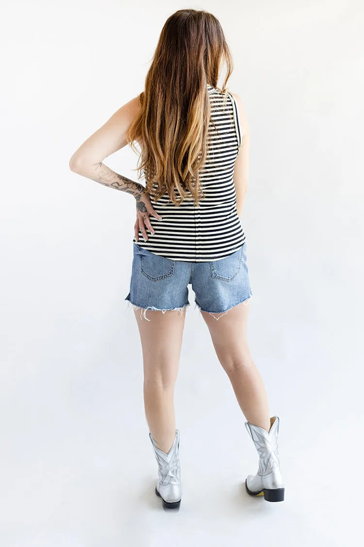 Bottom Line Denim High Rise Short