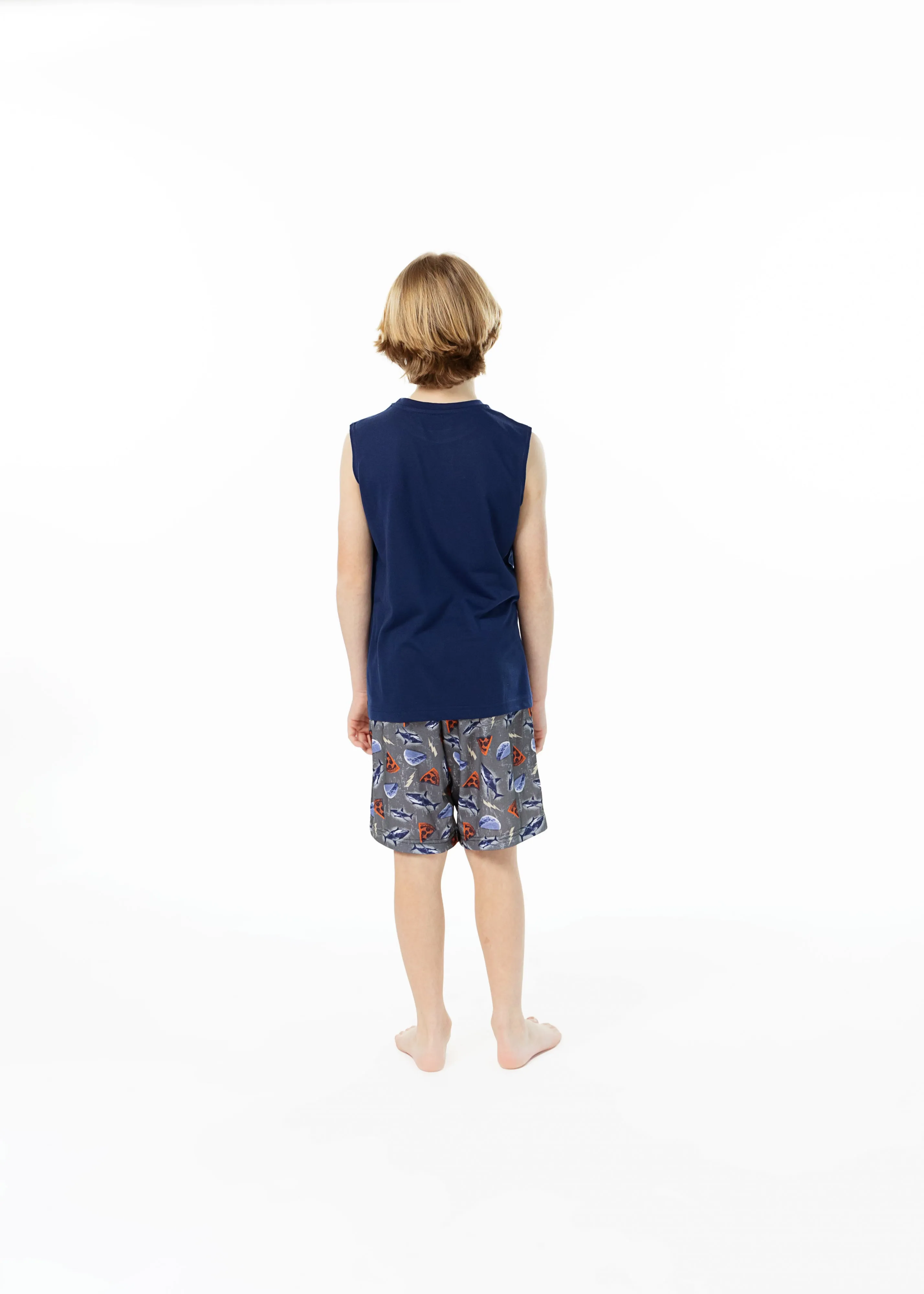 Boys No Sleep 2-Piece Pajama Sleep Shorts Set