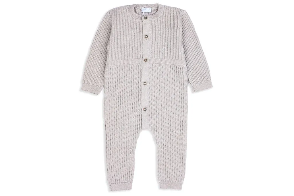 Charlie Merino Wool Knit Sand Knit Jumpsuit