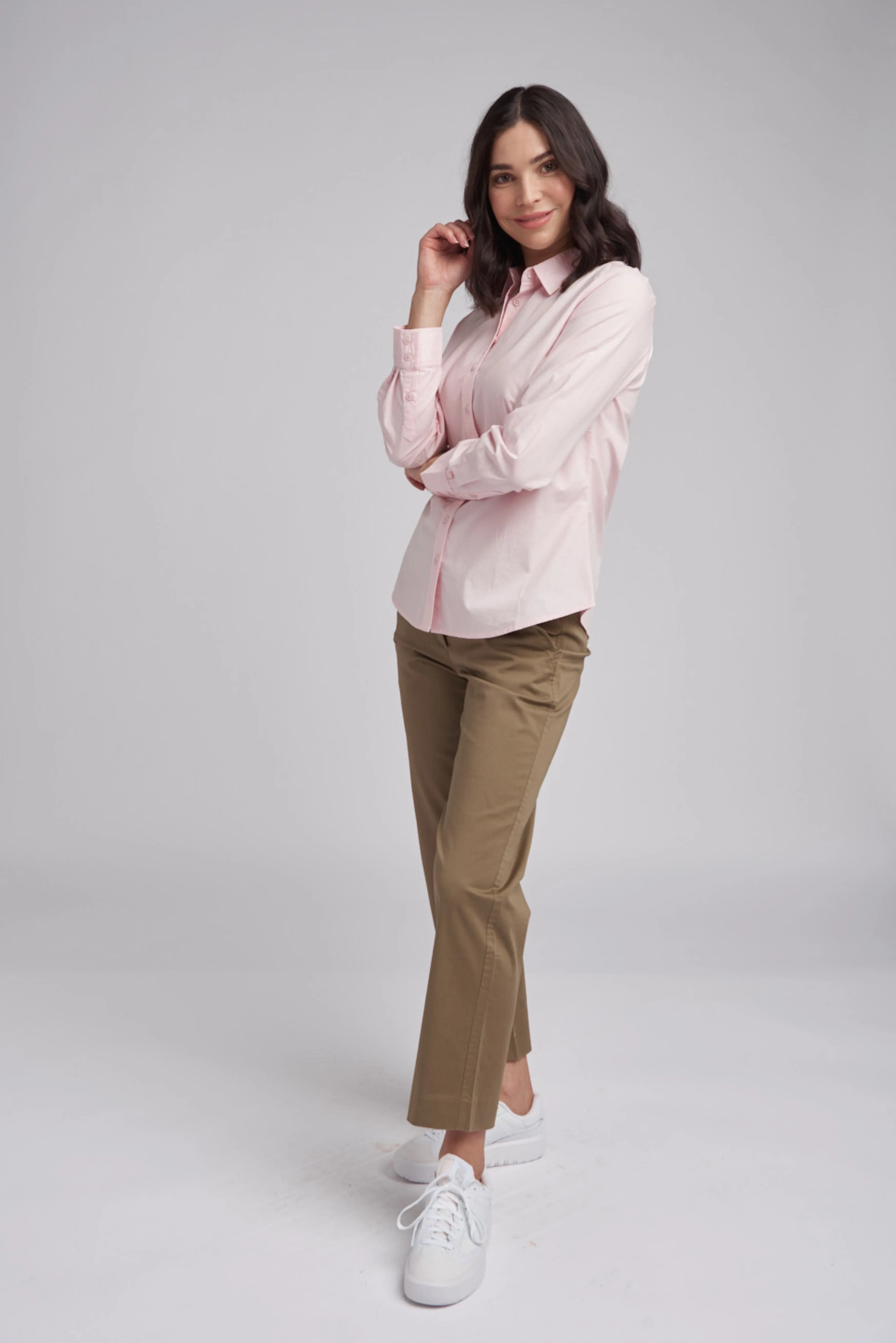 Classic Cotton Shirt Pale Pink