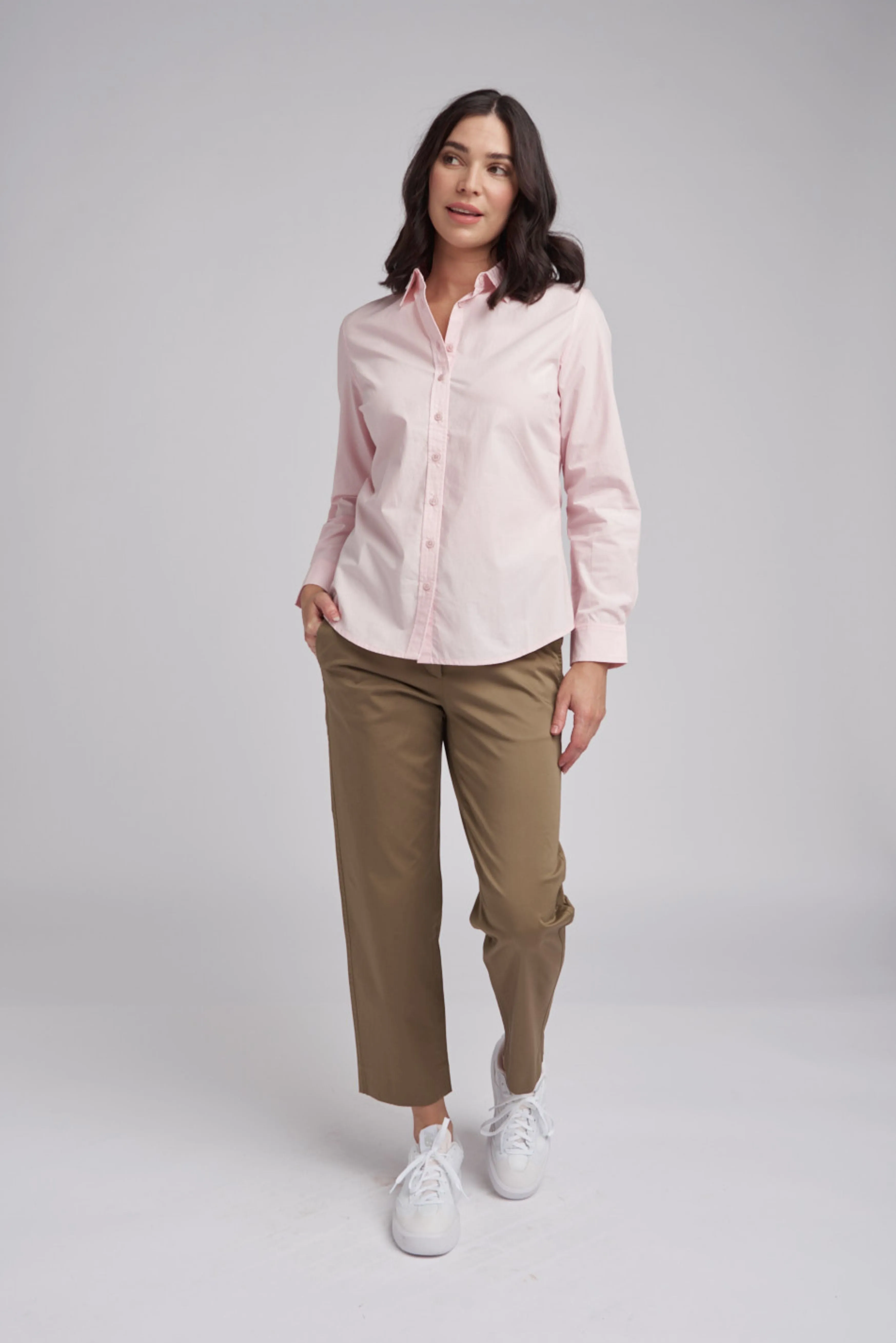 Classic Cotton Shirt Pale Pink