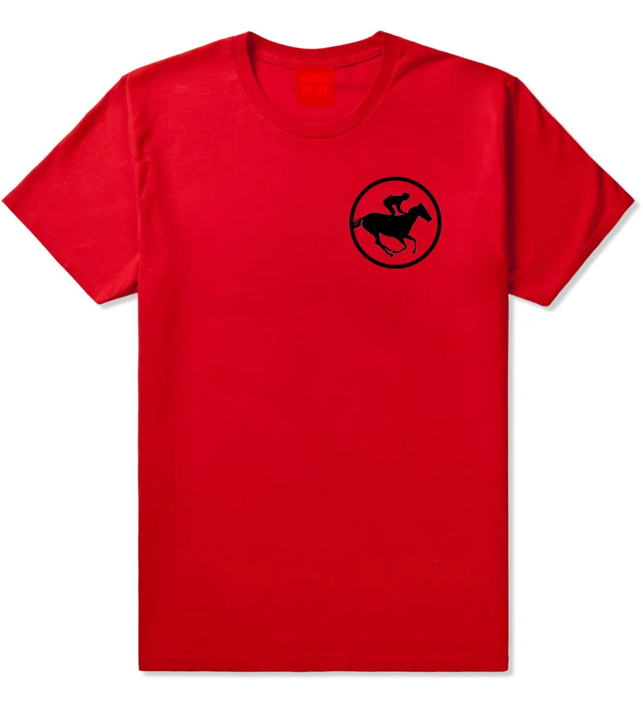 Derby Horse Racing Chest Mens T-Shirt