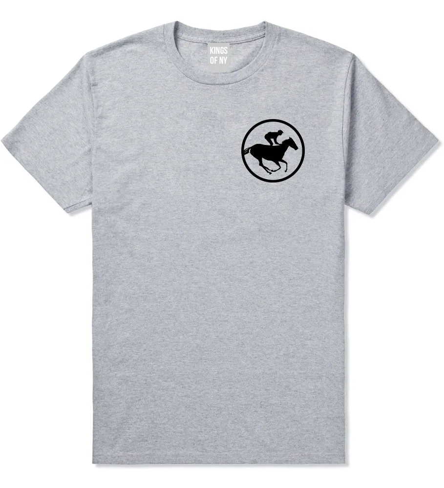 Derby Horse Racing Chest Mens T-Shirt