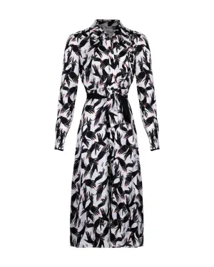 Diane Von Furstenberg Gizelle Stage Hands Print Dress