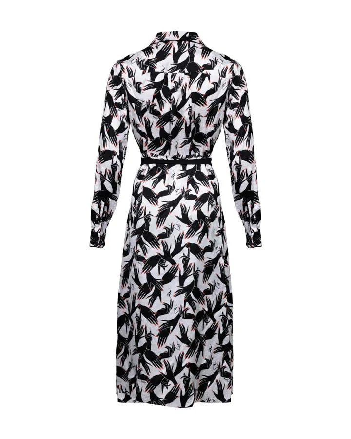 Diane Von Furstenberg Gizelle Stage Hands Print Dress