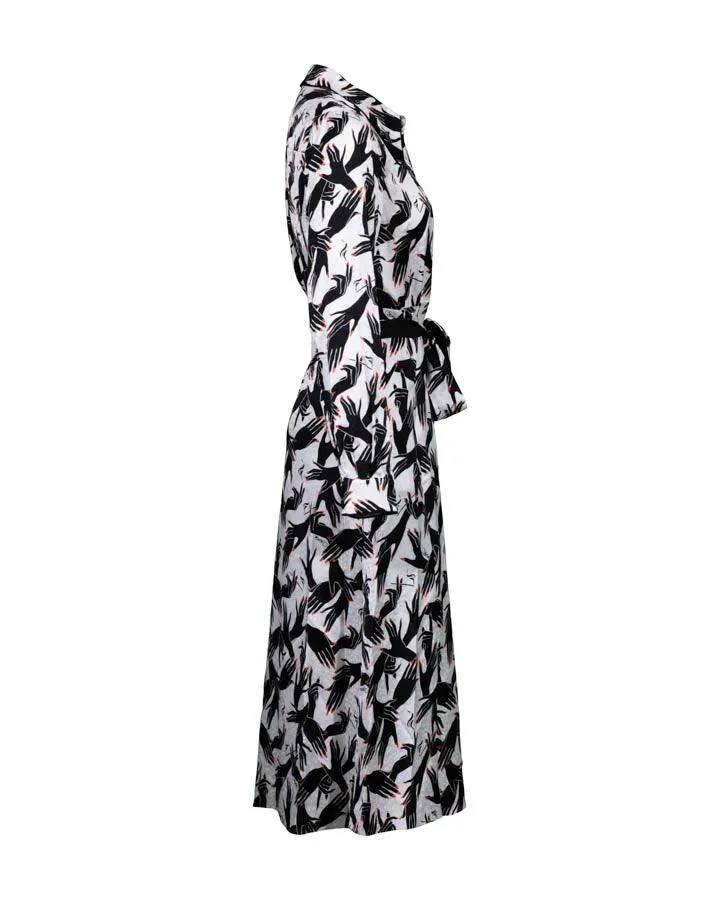 Diane Von Furstenberg Gizelle Stage Hands Print Dress