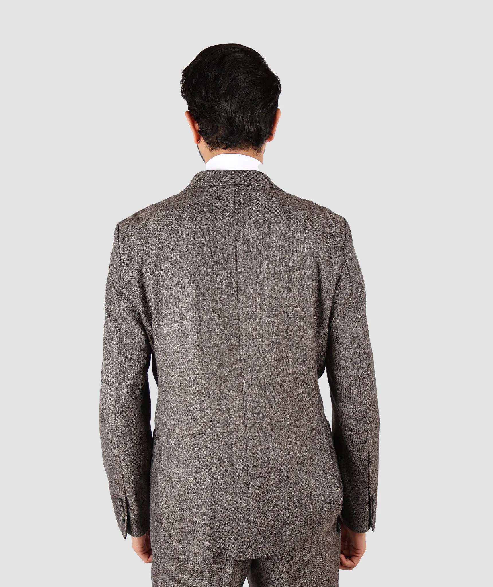 DS Damat Brown Slim Fit Suit