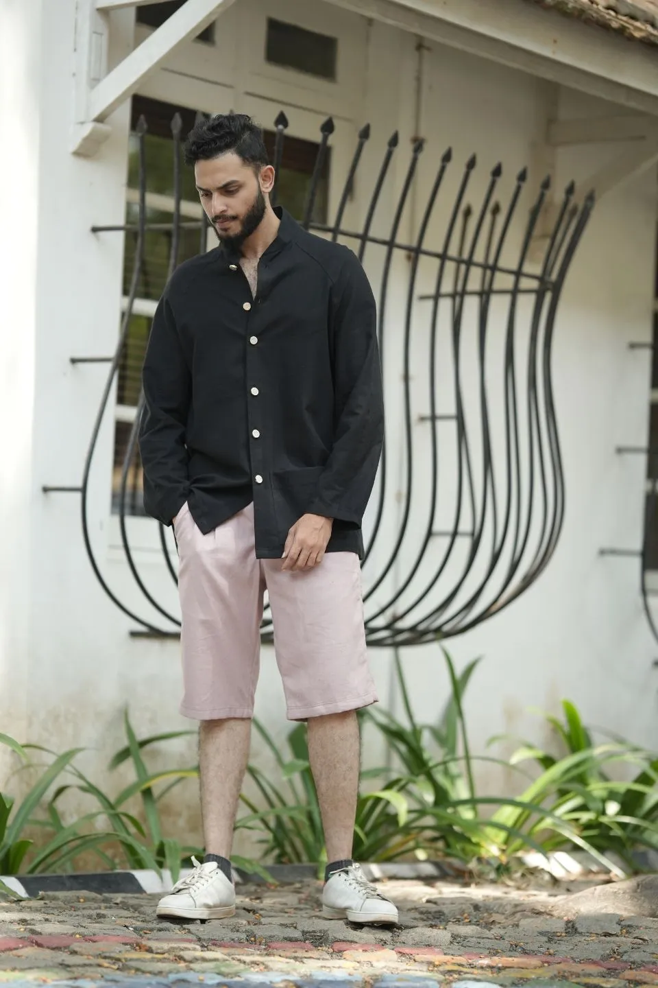 Ecoease Cotton Shorts- Pale Mauve