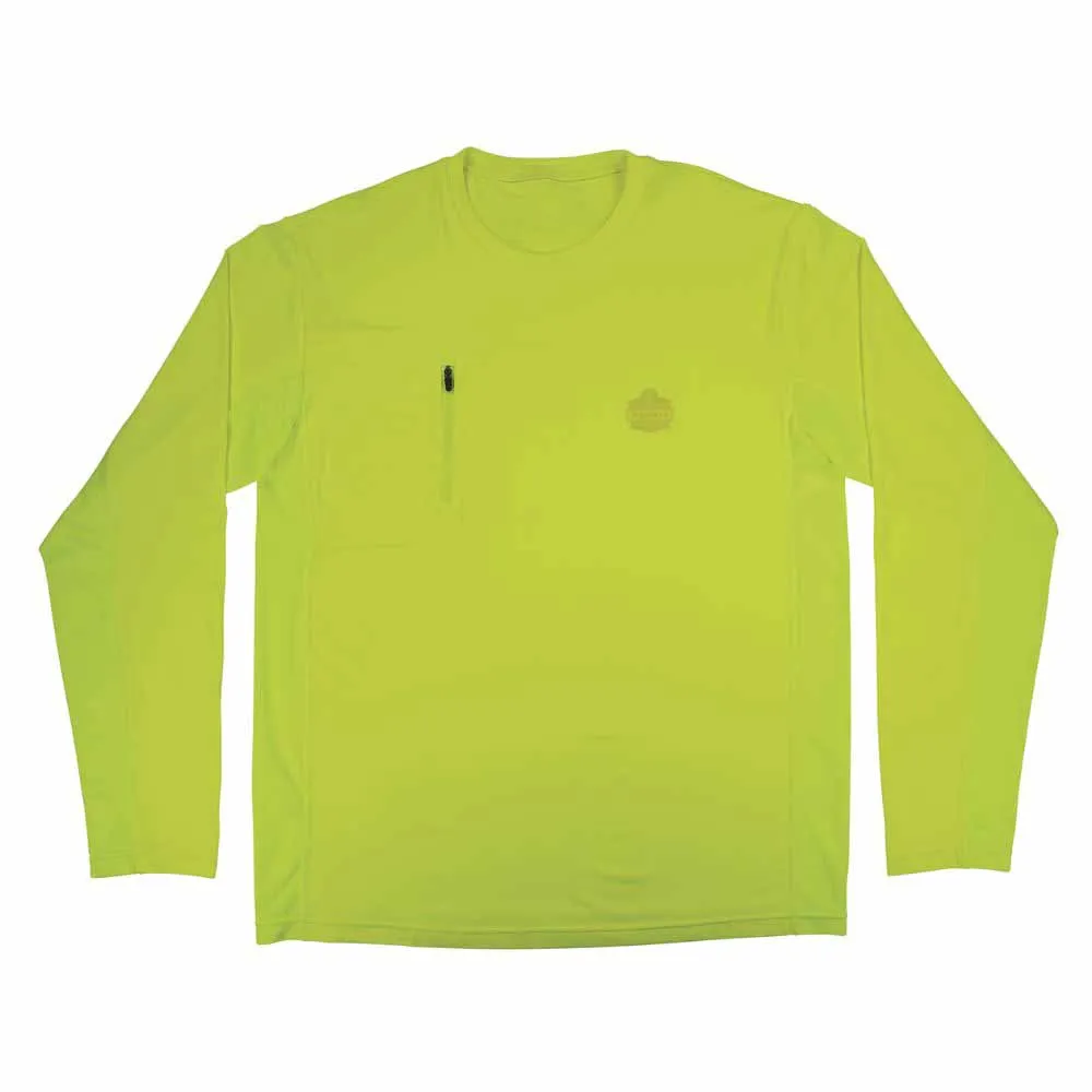 Ergodyne 12144 6689 L Lime Cooling Long Sleeve Sun Shirt with UV Protection