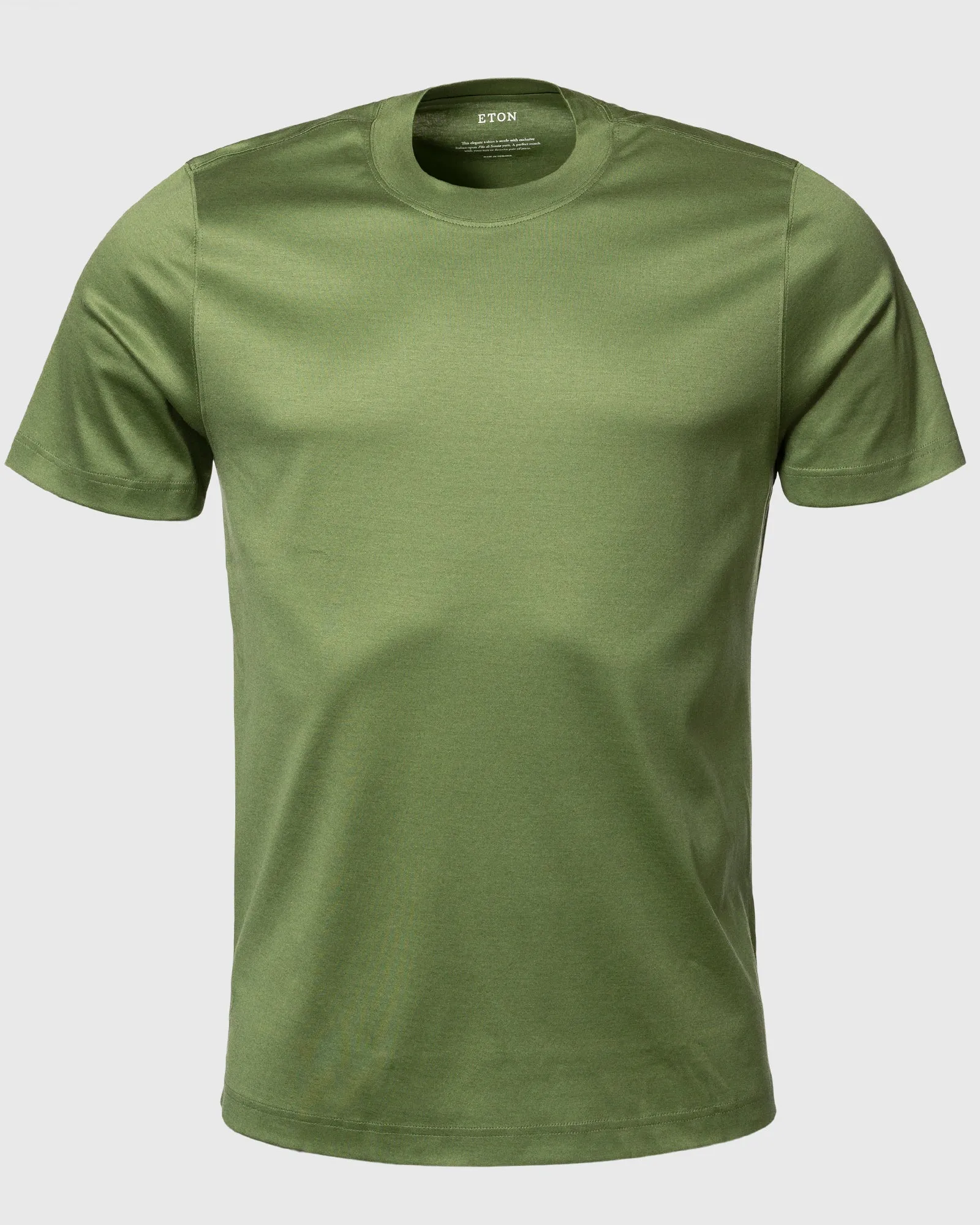 ETON 10000235664 SS FILO DI SCOZIA GREEN CREW T-SHIRT