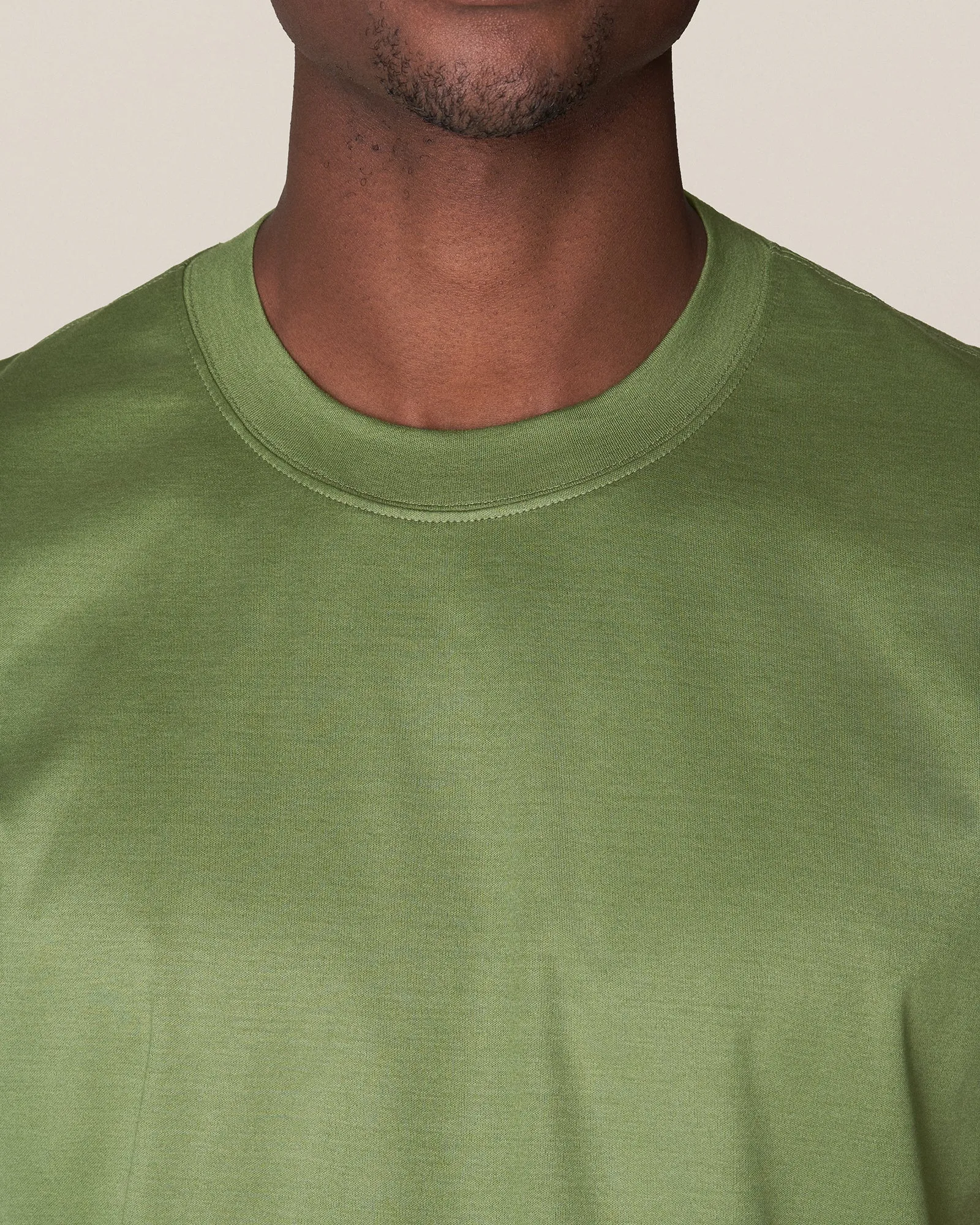 ETON 10000235664 SS FILO DI SCOZIA GREEN CREW T-SHIRT