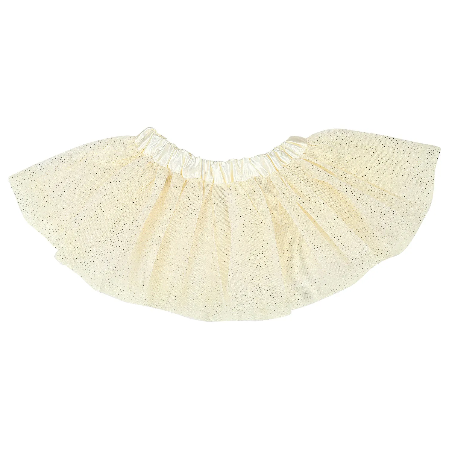 Fairy White And Golden Tutu Skirt And Accessory Set