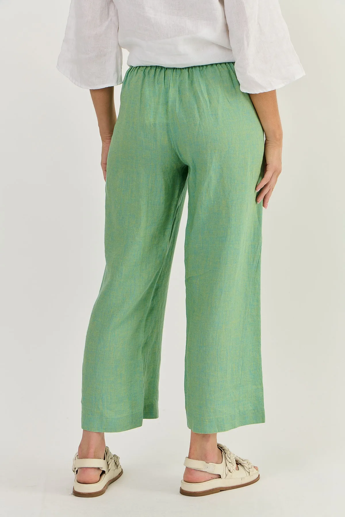 GA398 Linen Pants in Caterpillar