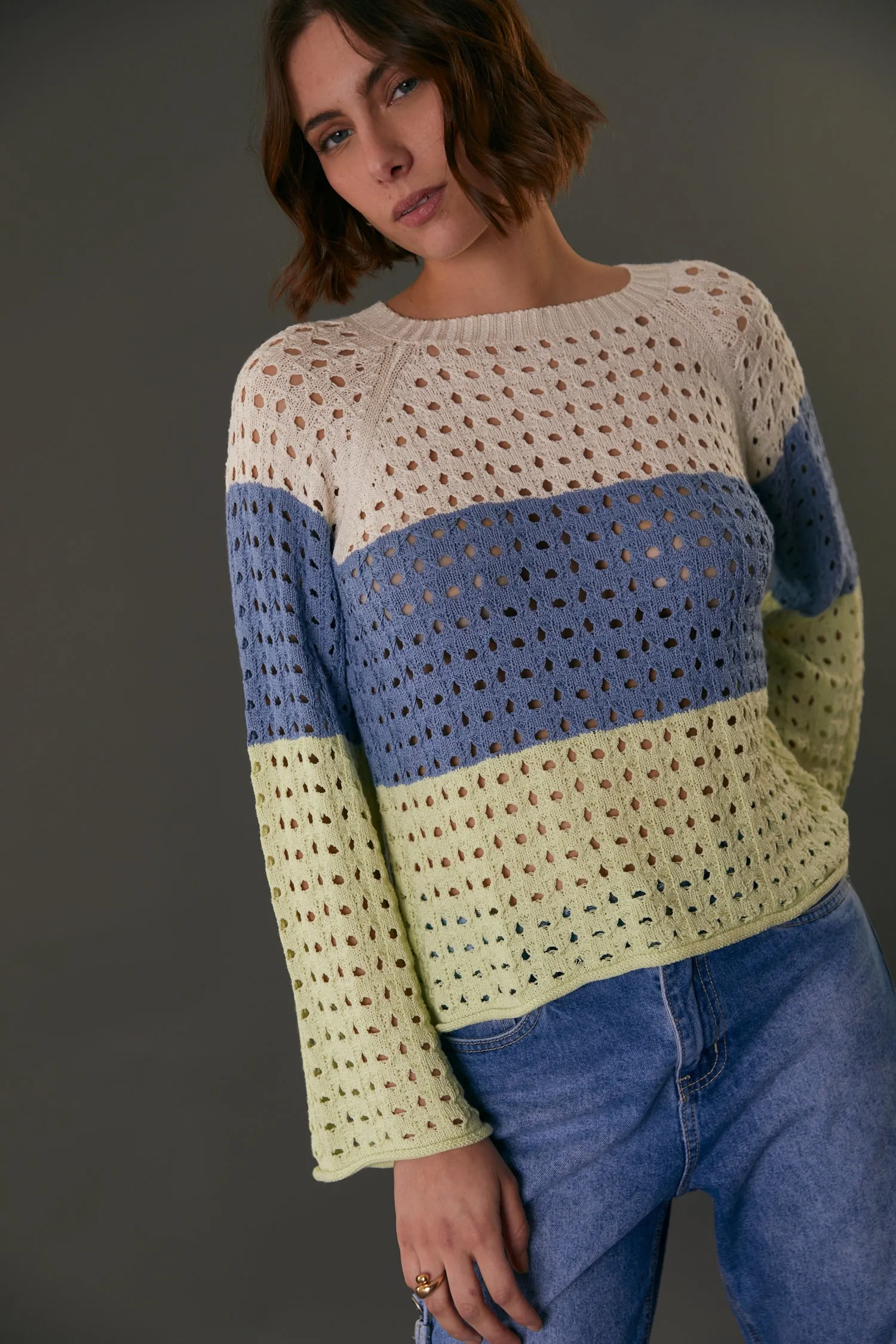 GENOVA SWEATER LIME CREAM