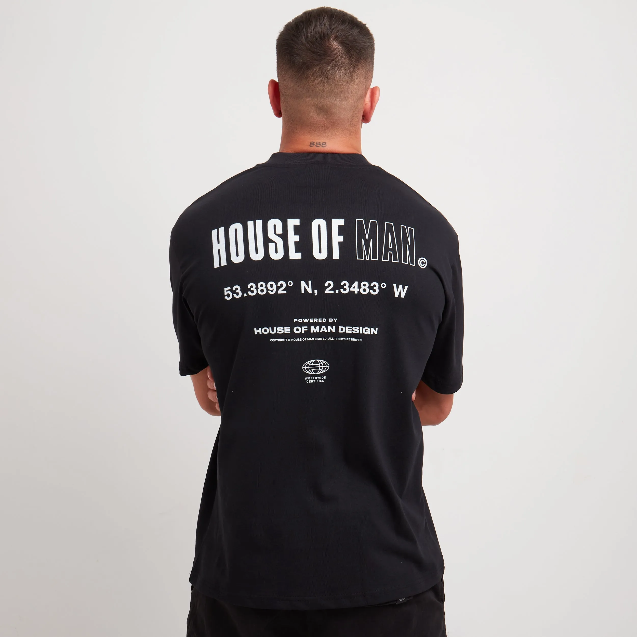 House Of Man The Coordinate T Shirt in Black