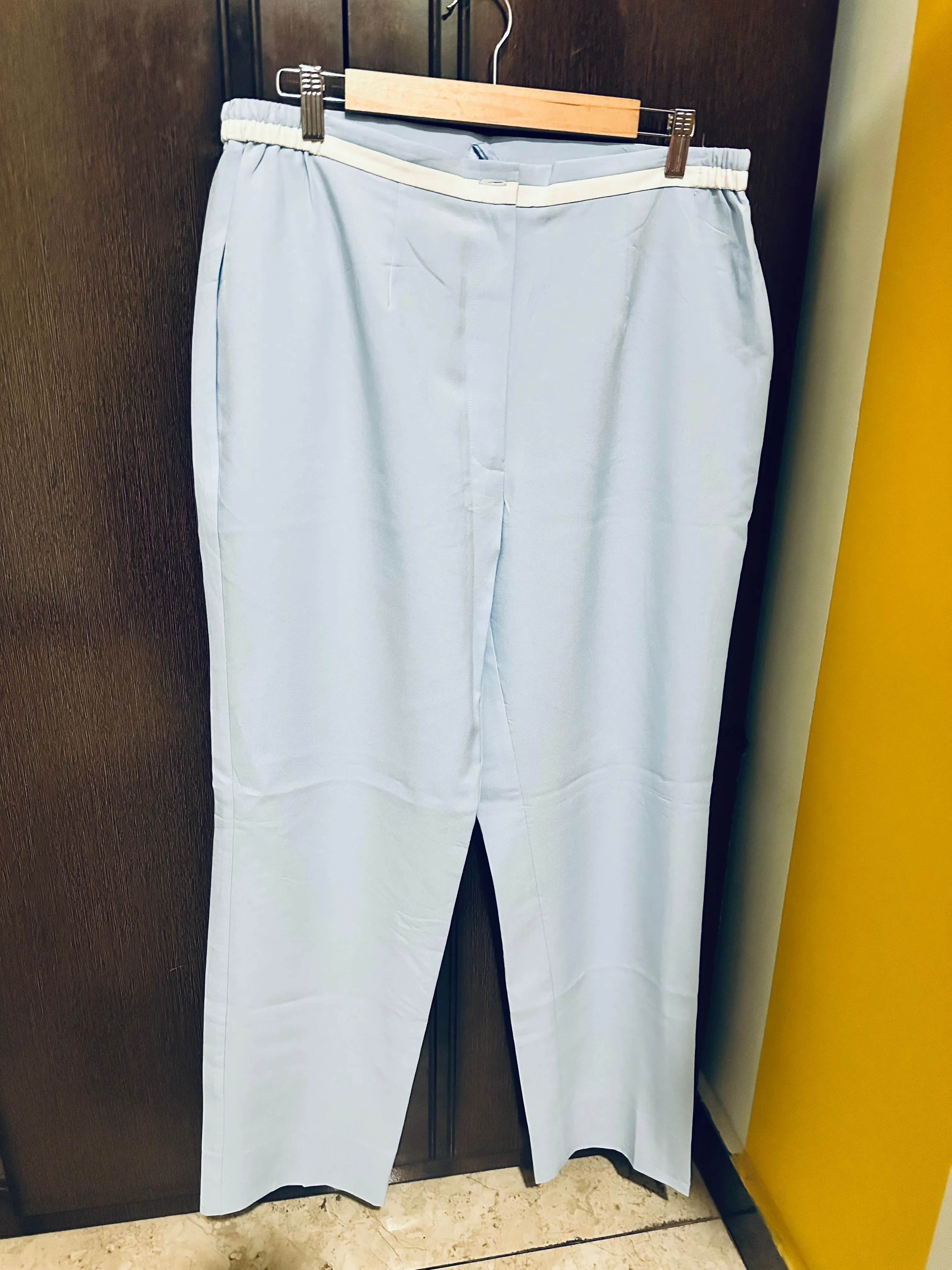 Imported Wide-Leg Pants