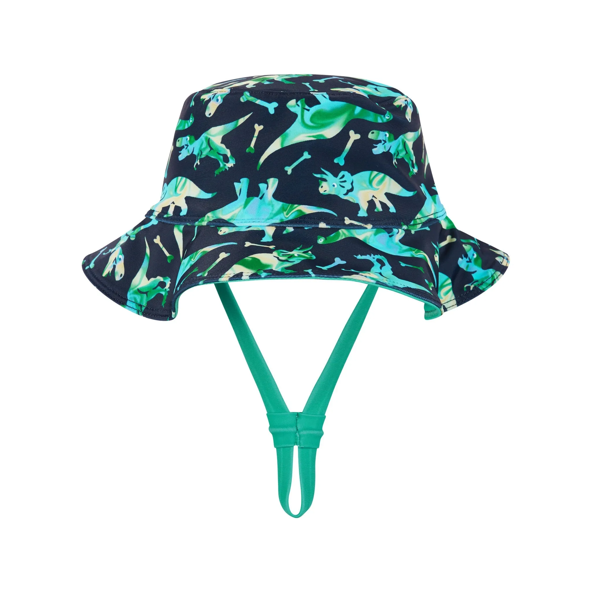 Infant Dino Print Swim Romper And Hat