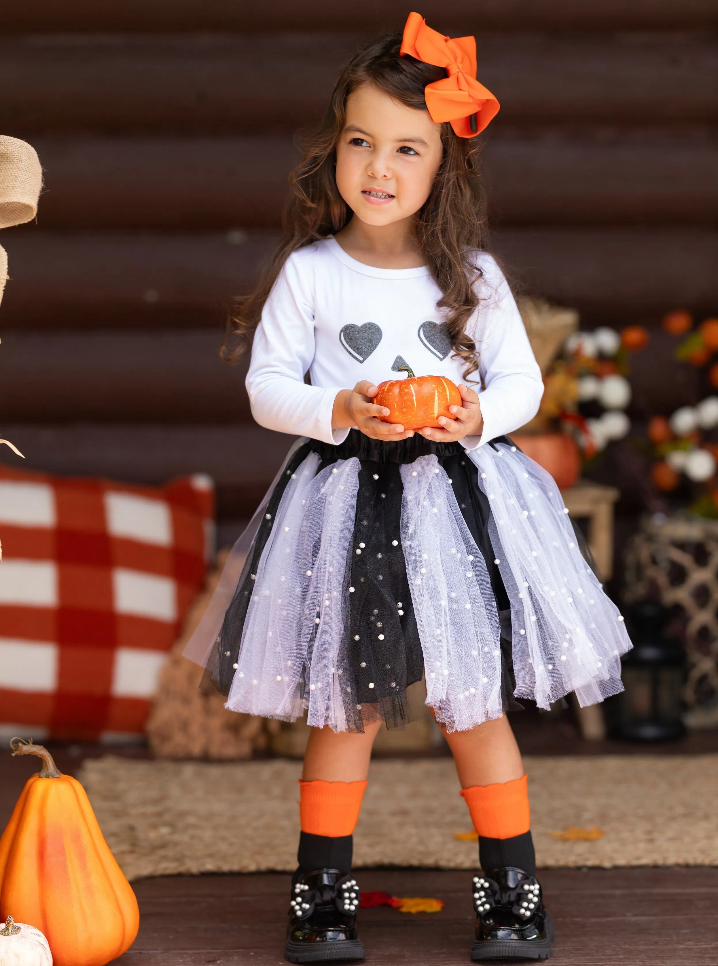 Jackie-lantern Tutu Skirt Set