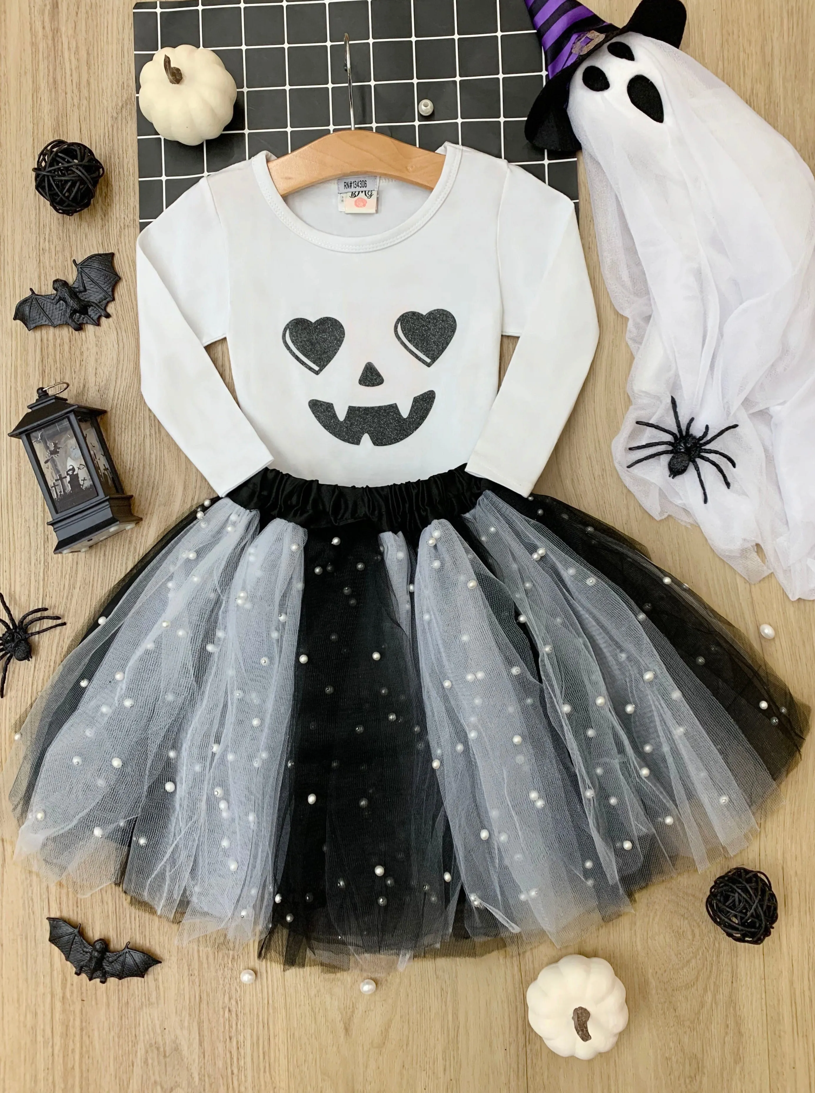 Jackie-lantern Tutu Skirt Set