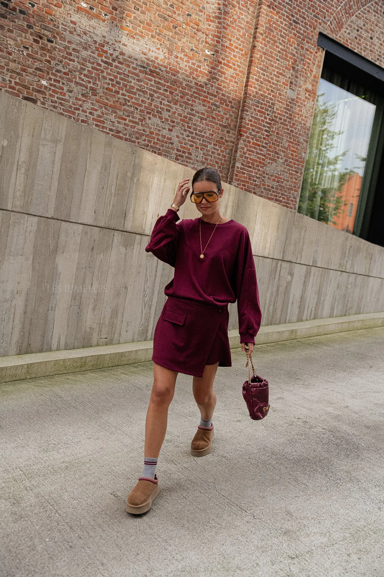 Jolie skort burgundy