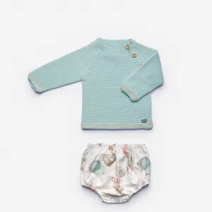 Juliana - Two Piece Rabbit Set - Aqua