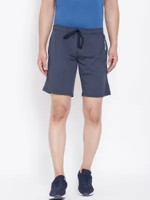 JUMP USA Men Navy Blue Solid Active Wear Shorts