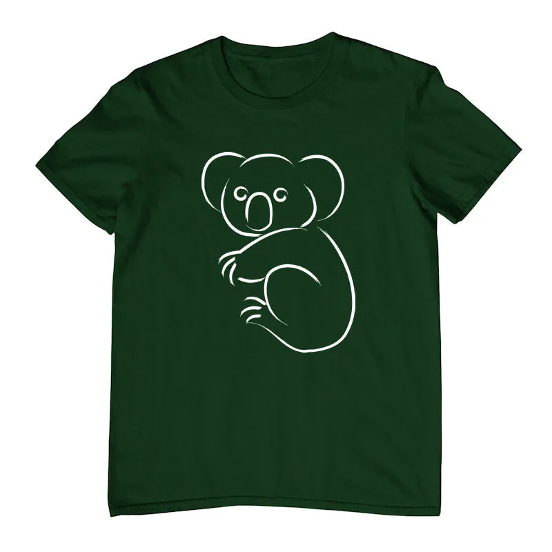 Koala Line Art Childrens T-Shirt (Colour Choices)