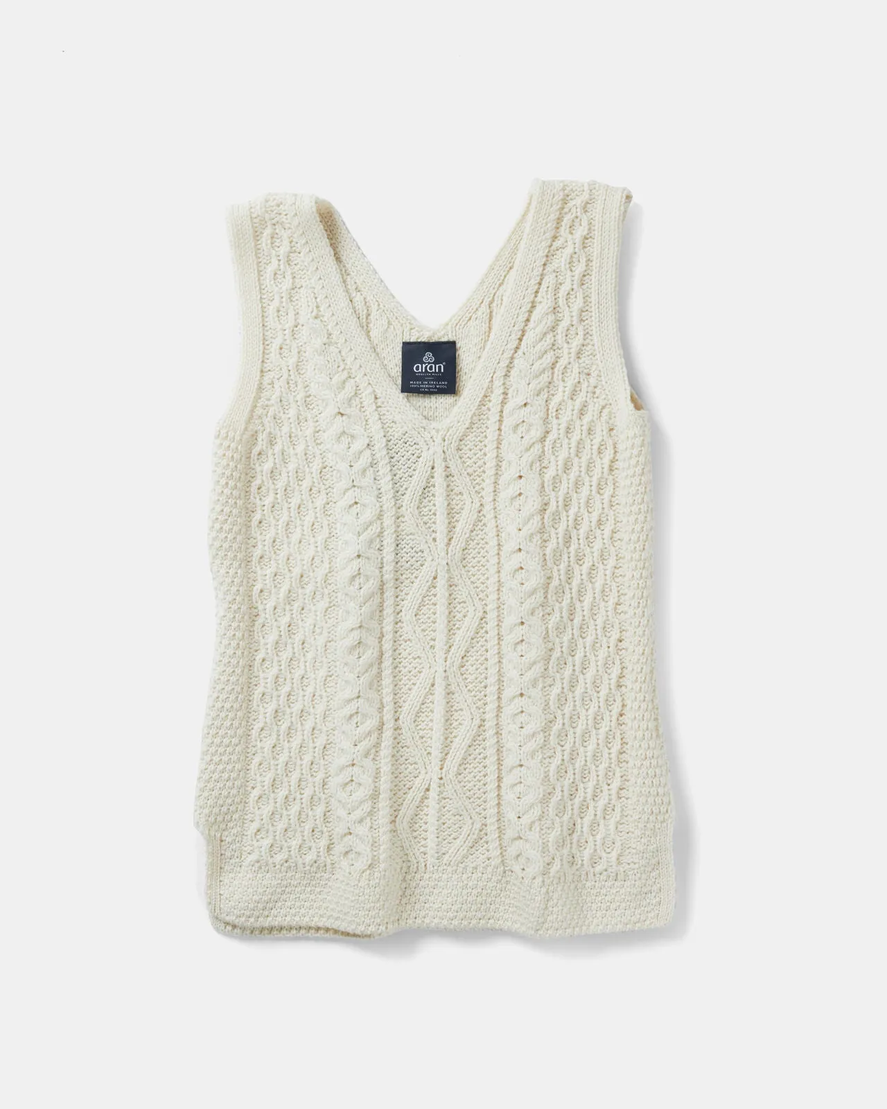 Ladies Merino Wool Slipover By Aran Mills