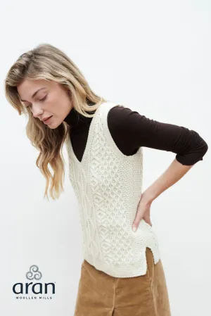 Ladies Merino Wool Slipover By Aran Mills