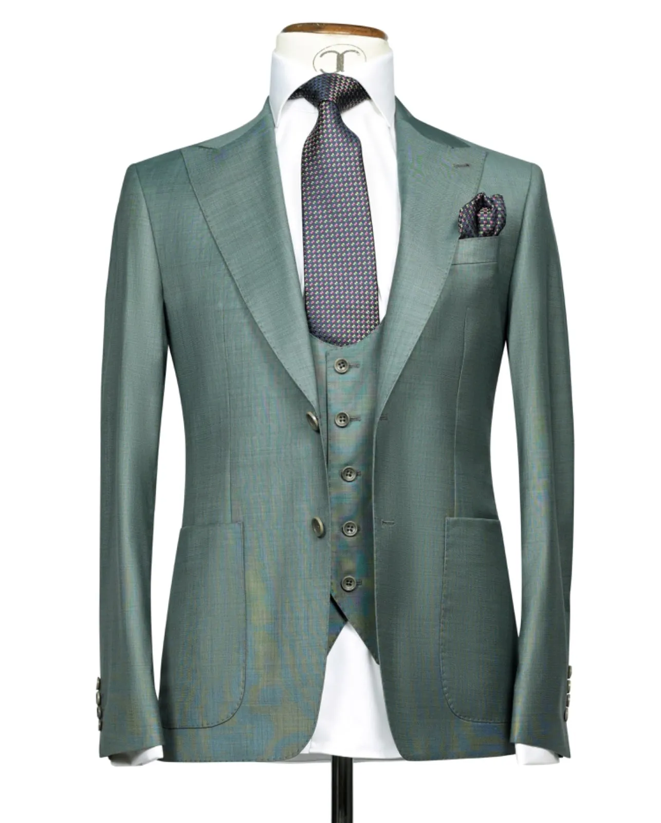 Lanificio Mario - Green Filafil 2-piece slim fit suit