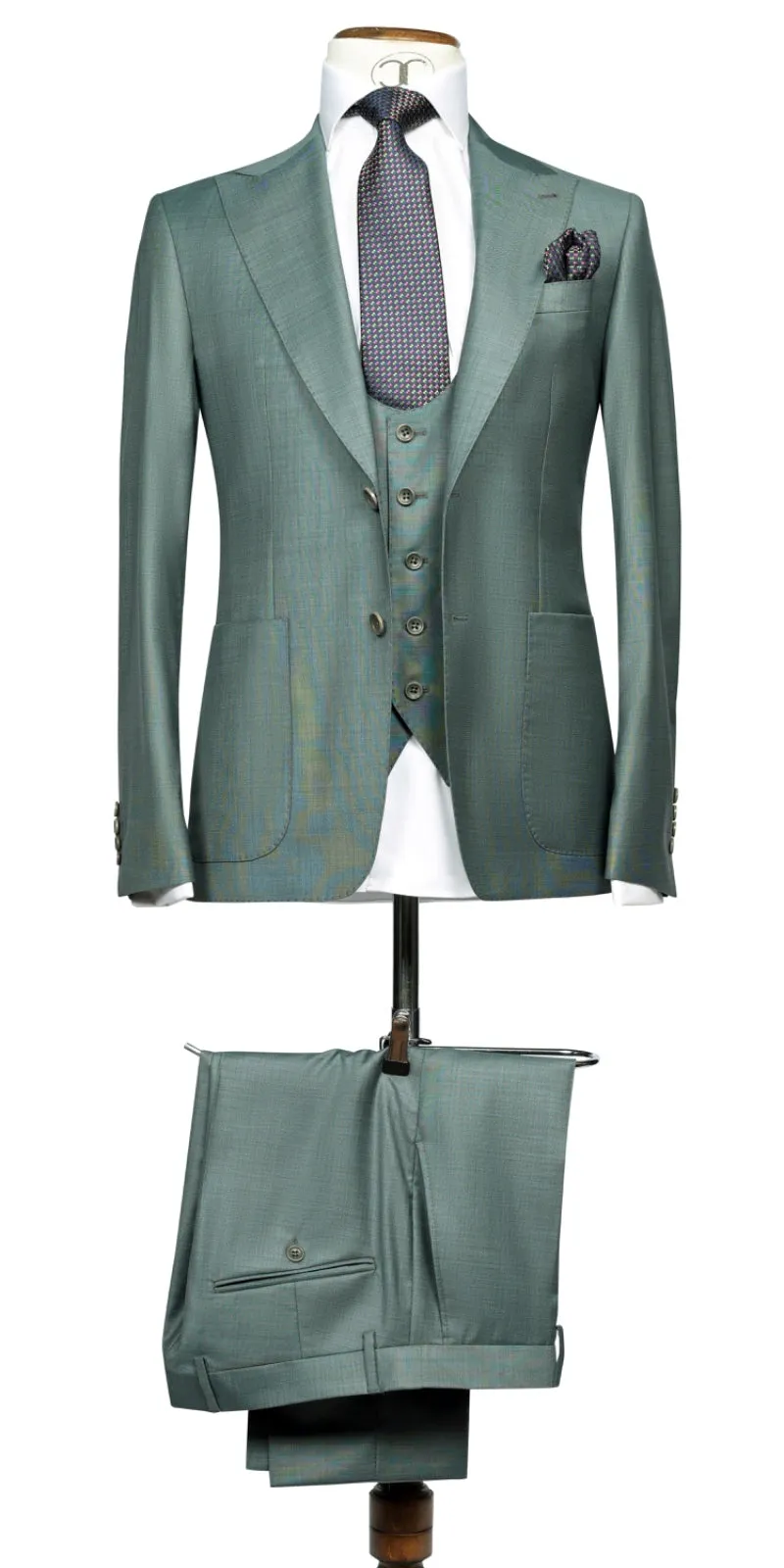 Lanificio Mario - Green Filafil 2-piece slim fit suit