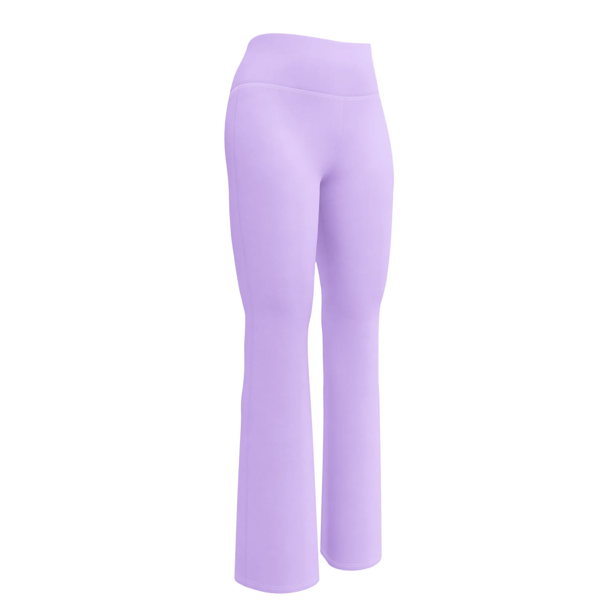 Lavender Flare Leggings with Extremely Stoked Epic Wave Logo