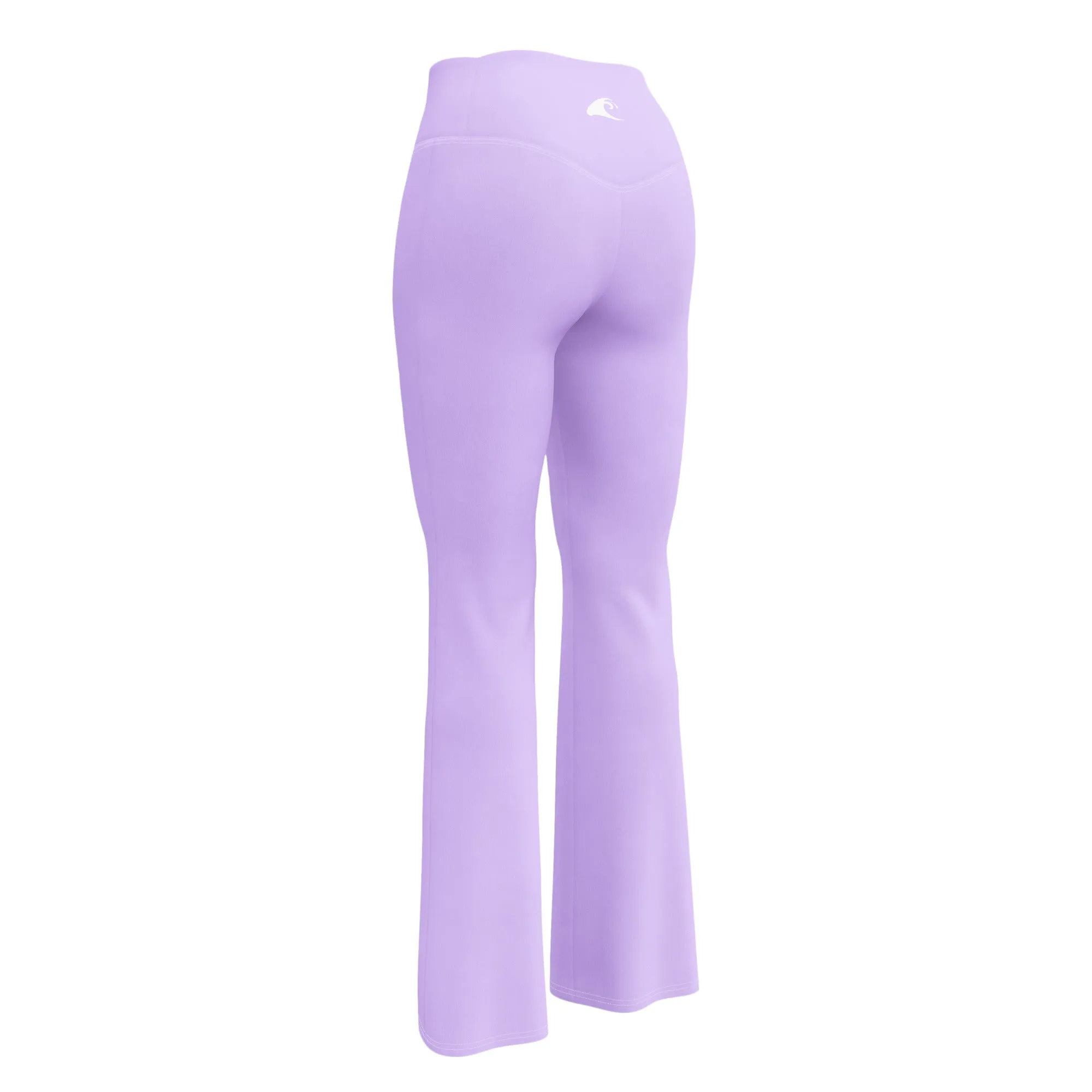 Lavender Flare Leggings with Extremely Stoked Epic Wave Logo